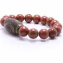 Stone Red Jasper with Tibetan Bead For Man, Woman, Boys & Girls- Color: Red (Pack of 1 Pc.)