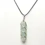 Stone Green Aventurine Double Point Pendant For Man, Woman, Boys & Girls- Color- Green (Pack of 1 Pc.)