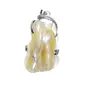 Stone Shell pearl Pendant for Emotinal Balancing For Man, Woman, Boys & Girls- Color- White (Pack of 1 Pc.)