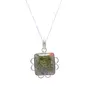 Stone Unakite Free Shape Pendant For Man, Woman, Boys & Girls- Color- Multicolor (Pack of 1 Pc.)