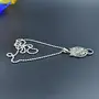 Cloudy Wolf Charm Necklace In Metal, 10 image