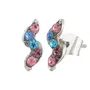 Austrian Crystal Studded Multicolor Designer Jewelry Set With Earring, 6 image