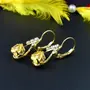 18 kt Gold Plated Swaroski Beautiful Earring, 2 image