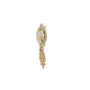 Pearl Leaf with Semi-Precious Cubic Zirconia Brooch (Pack of 2), 2 image