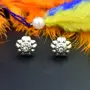 Oxidized Metallic Stud Earrings, 7 image