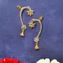 Women's Gold Plated Ethnic Designers Party Wear Ear Cuff., 3 image