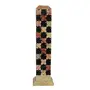 Soap Stone Carved Incense Pipe chess style (7.5cm X7.5cm X28cm)