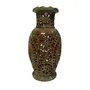 Stone Flower Vase Carved (10cm x10cm x20cm)