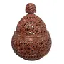 Stone Candle Holder Haandi Shape 5 inch Carved