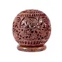 Soap Stone Carved Candle Lamp Ball Shape (11.5cm x11.5cm x12.5cm)