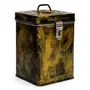 Hand Painted Canister Old Style Antiqua Black