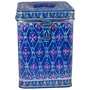 Hand Painted Canister Mughal Blue