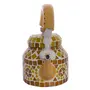 Hand Painted Mosaic Tea Kettle Steel Small: Amber Yellow