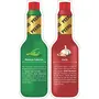 Sauce Combo (Garlic + Mexican Culantro)(Pack of 2 Bottles) (60gm X 2= 120 gm) Produce of Sikkim Chilli Spicy Fire Ghost Chilli Original Indian Hot Sauce Bottle, 2 image