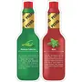 Sauce Combo (Mexican Culantro + Mint)(Pack of 2 Bottles) (60gm X 2 = 120 gm) Produce of Sikkim Chilli Spicy Fire Ghost Chilli Original Indian Hot Sauce, 3 image