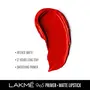 Lakme 9 to 5 Matte Lip Color Red Coat R1 3.6g, 5 image