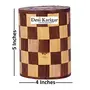 Round Money Bank Chess Style Joint Wood Piggy Bank, 6 image