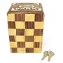 Handicrafted Wooden Money Bank Antique Kids Piggy Coin Box Gifts, 5 image