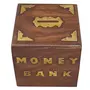 Woooden with Brass Work Antique Money Bank, 2 image
