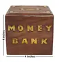 Woooden with Brass Work Antique Money Bank, 5 image