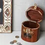 Wooden Coin Box Money Piggy Bank Oval Kids Decorative Handicraft Gift Item, 5 image
