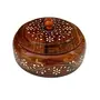 Handcrafted Wooden Spice Box with Lid 4 Compartments, 2 image