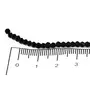 Black Opaque Bicone Crystal Beads (4 mm) (1 String) for  Jewellery Making Beading Embroidery Art and Craft, 2 image