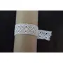 White Cotton Lace (1 Inches) (10 Metres) (Design 34)- Used for Trims Borders Embroidered Laces Applique Fabric lace Sewing Supplies Cotton Work lace., 2 image