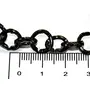 Round Cut Design Black Metal Chain (1 Meter) Can be Used for Embellishing Handbags Garments and Craft Accessories, 2 image