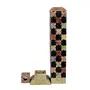 Soap Stone Carved Incense Pipe chess style (7.5cm X7.5cm X28cm), 2 image