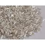 Silverline White/Crystal Pipe/Bugle Beads/Glass Seed Beads (4.5 mm) (100 Grams) Standard Quality for  Jewellery Making Beading Arts and Crafts and Embroidery., 2 image