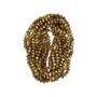 10 MM Golden Metallic Rondelle Faceted Crystal Beads for Jewellery Making Beading Art and Craft Supplies (1 String), 2 image