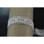 White Cotton Lace (1 Inches) (20 Metres) (Design 48)- Used for Trims Borders Embroidered Laces Applique Fabric lace Sewing Supplies Cotton Work lace., 2 image