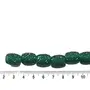 Dark Green Cylindrical Resin Beads for Jewellery Making Beading Craft Embellishments (13 mm * 18 mm) (1 String), 2 image