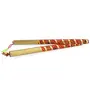 Multicolor Wooden Bandhni Printed Dandiya Sticks for Dance Garba Sticks for Navratri Celebration Dandiya Sticks for Kids 9 Inches (Pack of 5), 2 image