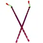 Multicolor Alluminium Dandiya Garba Sticks for Dance for Navratri Celebration 14 Inches Pack of 4 Pair, 5 image