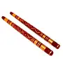 Multicolor Heavy Wooden Sankheda Dandiya Garba Sticks 14 Inches Big Size Pack of 1 Pair, 3 image