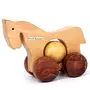 Wooden Toy Horse with Wheels - for Kids & Home Decor, 2 image