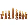 Wooden Handmade Standard Classic Chess Board Game Small Chess Pieces Foldable Size 16 Inches (Non-Magnetic), 4 image