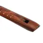 13 inches Traditional Hand Carved Wooden Decorative Flute Indian Musical Instrument Brass Inlay Work, 4 image