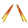 Wooden Bandhni Dandiya Garba Sticks in Pair of Small and Big Size Dandiya - Total 4 Sticks, 5 image