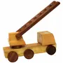 Beautiful Wooden Fire Brigade Moving Toy, 2 image