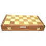 Wooden Handmade Standard Classic Chess Board Game Small Chess Pieces Foldable Size 16 Inches (Non-Magnetic), 6 image