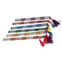 Multicolor Alluminium Vertical Half Cut Dandiya Garba Sticks for Dance for Navratri Celebration 14 Inches Pack of 1 Pair, 2 image