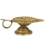 Indian Hindu Brass Oil Wick Handmade Lamp 4.5 inch, 2 image