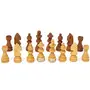 Folding Wooden Chess Board Set Game Handmade Small Chess Pieces 8 Inches (Non - Magnetic), 4 image