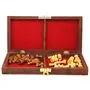 Folding Wooden Chess Board Set Game Handmade Small Chess Pieces 10 Inches (Non - Magnetic), 4 image