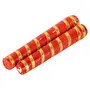 Multicolor Wooden Dandiya Sticks for Dance Garba Sticks Specially for Small Kids Or Pooja with Decorative Lace Small Size 5 Inches (Pack of 2 Pairs), 4 image