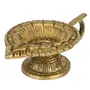 Indian Hindu Brass Oil Wick Handmade Lamp 4.5 inch, 5 image