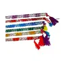 Multicolor Alluminium Dandiya Garba Sticks for Dance for Navratri Celebration 9 Inches Small Size Pack of 2 Pair, 3 image